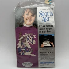 DISTLEFINK DESIGNS SEQUIN ART KIT CAROUSEL UNICORN NIP
