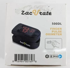 Finger Pulse Oximeter ZacUrate 500DL Blood Oxygen Monitor Brand New.