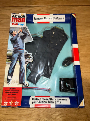 A1 Vintage Action Man Famous British Uniforms Royal Air Force RAF Uniform Carded