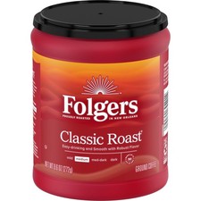 Classic Roast Ground Coffee Medium Roast Most Aromatic 9.6-Ounce Canister