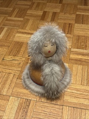 Vintage Cahokia Mounds Museum Society KATRINA MITTEN große Puppe