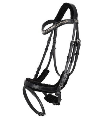 QHP Bridle Sensisoft Anatomical Black
