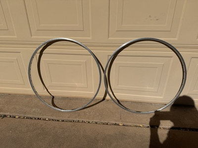 #ad #ad Wolber Super Champion Competition Gentleman 27” 36h Clincher Rim Pair Blue Label $100.00