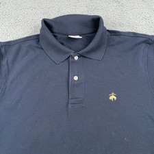 Brooks Brothers Shirt Mens Large Blue Performance Polo Original Fit Golf Cotton