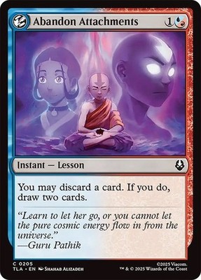 NM Abandon Attachments, MTG, Avatar: The Last Airbender, Magic, 205