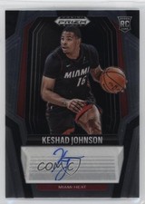 2024-25 Panini Prizm Black Rookie Signatures Keshad Johnson #RS-KES Auto 4jk
