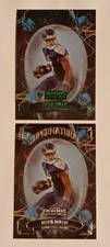 2022 Malik Willis - 2 RC Lot - Supernatural Green Foil and Base Titans/Dolphins