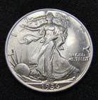 1936-P Walking Liberty Half Dollar 50C - Philadelphia Mint - Nice Luster - BU