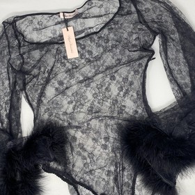Agent Provocateur Courtnie Black Lace Bodysuit AP3 Medium NWT $795