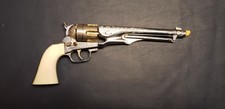 VINTAGE 14" HUBLEY DIE CAST MODEL 1860 COLT 45 TOY CAP GUN 1950's