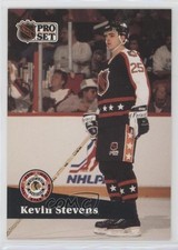 1991-92 Pro Set French Kevin Stevens #314 0ei4