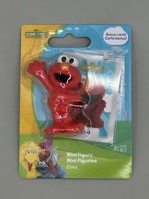 Sesame Street Elmo Mini Figure Bonus Card Just Play 2024 New Damaged Package