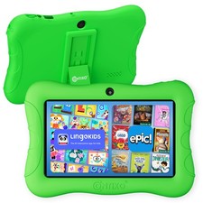 Contixo 7" Kids Tablet - Green - 32GB, Android Tablet w/Exclusive 14 Learning