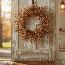 Versatile 20-Inch Eucalyptus and Berry Wreath - Ideal for Indoor/Outdoor Use
