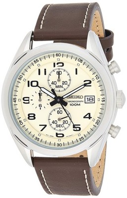 SEIKO Men's Chronograph Watch, Overseas Model SSB273P1