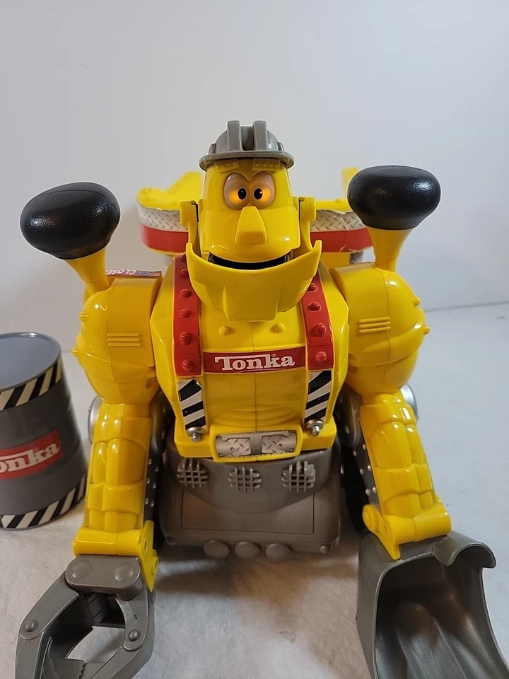Tonka Mascot Digger Truck Vintage, Large 14" Interactive Talking Yellow - Image 2 of 4