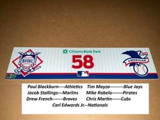 PHILLIES~2022 AUTHENTIC LOCKER ROOM PLATE # 58 Jacob Stallings-Tim Mayza SGA
