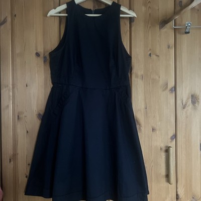 G-Star Core Fit and Flare Denim Kleid ausgestellt Schwarz Gr. L Neu