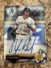 2017 Bowman Draft Dylan Busby Chrome Auto 1st Prospect CDA-DB Pittsburgh Pirates