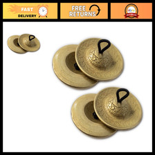 Hand-Hammered Brass Finger Cymbals Set of 4 - Stage Quality, 2.25"  3" Variatio