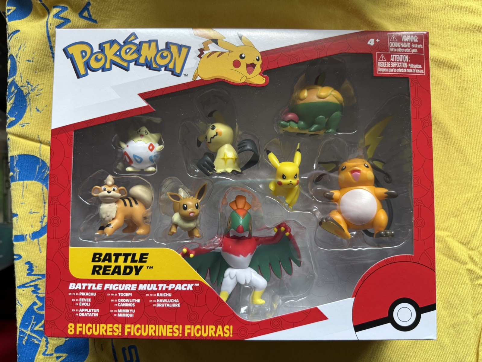 Pokémon Battle Figure Multi-Pack 8 Pack Pikachu Eevee Raichu Mimikyu Jazwares