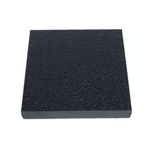 King StarBoard Black HDPE Sheet 2.5" x 2.5" x 3/8" Sea Polymer