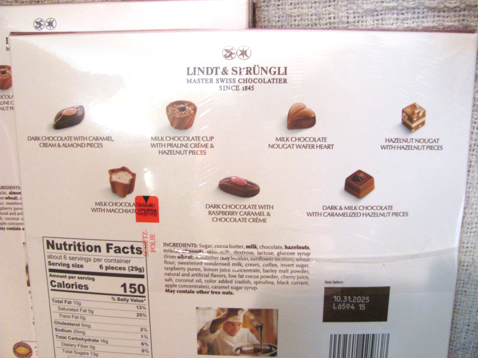 Lindt 36 Mini Pralines Assorted Chocolate Pralines w/ Premium Filling - 2 Packs