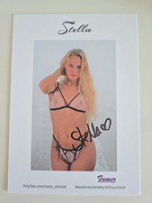 STELLA XL A5  Autograph Signiert Signed Original Erotik Model  Venus