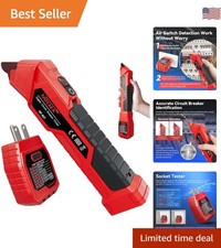 Precision Ac Circuit Breaker Finder 90-120v With Sensitivity Adjust Flashlight