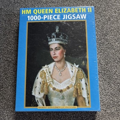HM Queen Elizabeth ll 1000 Teile Puzzle Neu Versiegelt - Lydia De Burgh