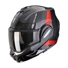 Image of Scorpion Exo-Tech Evo Carbon Modular Reversible Helmet Black Green