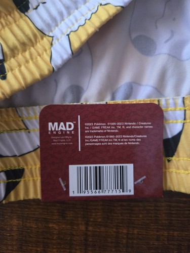 Pokemon Pikachu Mens Lounge Sleep Pajama Bottoms Pants Size XXL - Picture 6 of 7