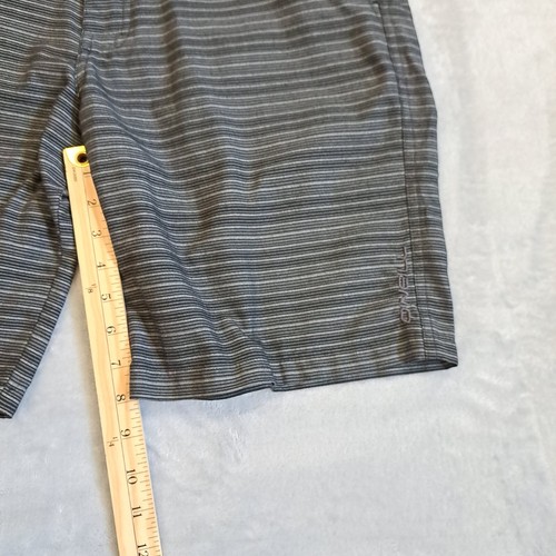 O’Neill Herren Shorts Gr. 32 schwarz grau gestreift Freizeit Sommer Golf Wandern Reisen - Bild 5 von 9