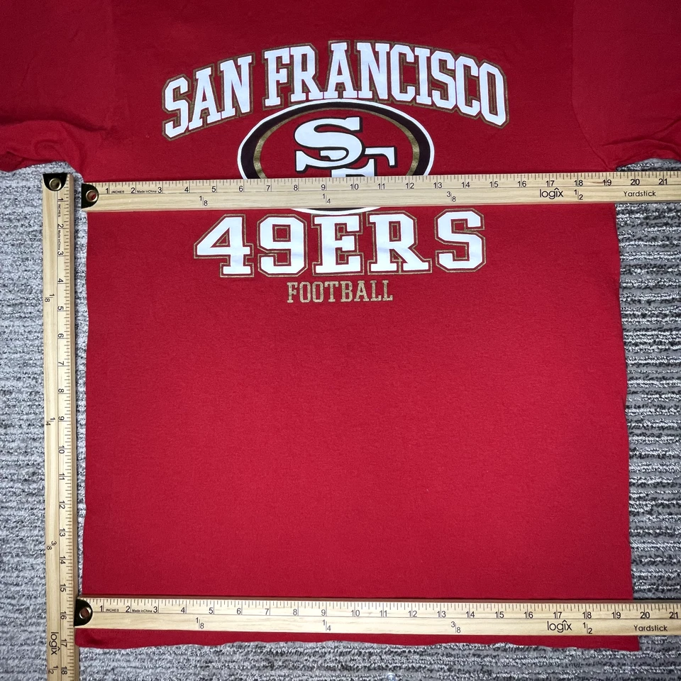Ropa de equipo Talla M Adulto Unisex Camiseta San Francisco 49ers Fútbol NFL Roja Foto 2 de 4