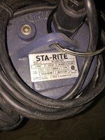 Sewage Ejector Submersible Solids Handling Pump 1/2 Hp Sta-rite Sewage Ejector Submersible Solids Handling Pump 1/2 Hp Sta-rite