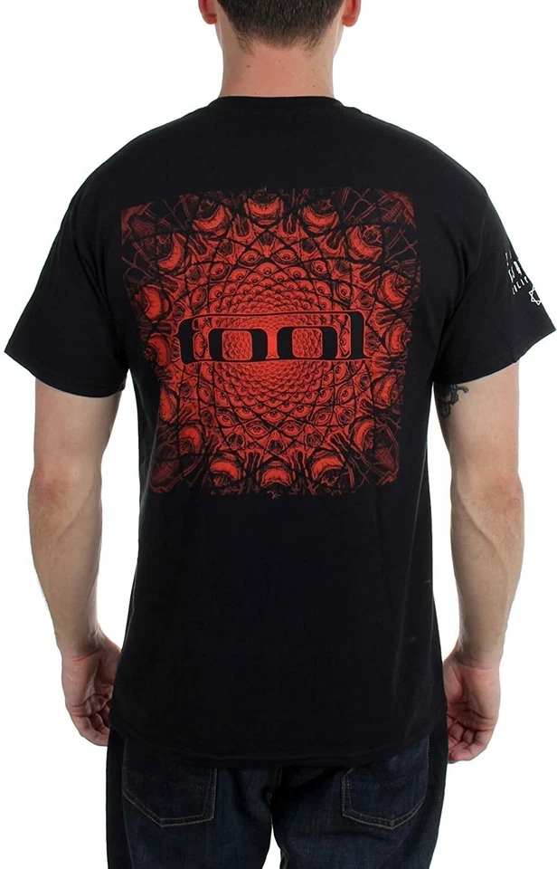 T-shirt nera da uomo con licenza ufficiale Tool modello rosso Tool Classic Tee - Immagine 2 di 3