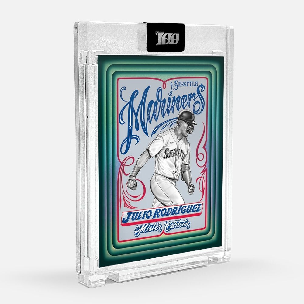 Topps Project100 Card 78 - Julio Rodriguez by Mister Cartoon Topps Project100 Card 78 - Julio Rodriguez by Mister Cartoon