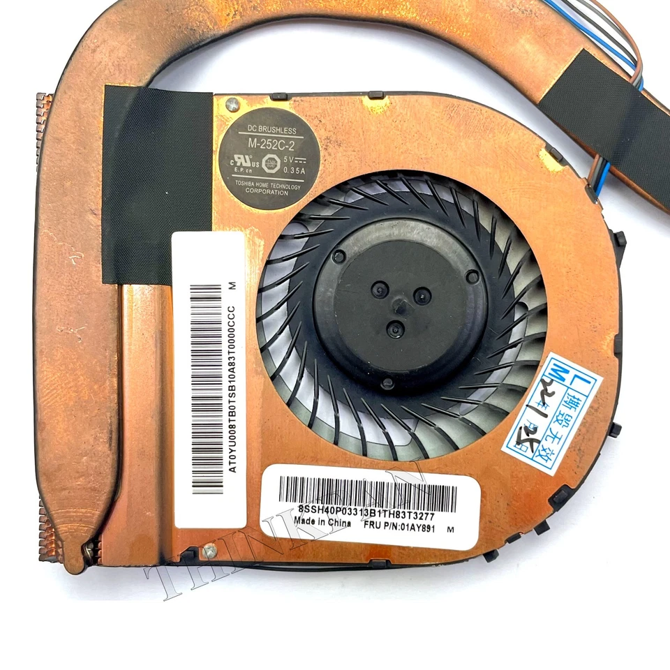 New CPU Cooling Fan Heatsink for Thinkpad T460s T470s 01AY891 - Image 4 of 4