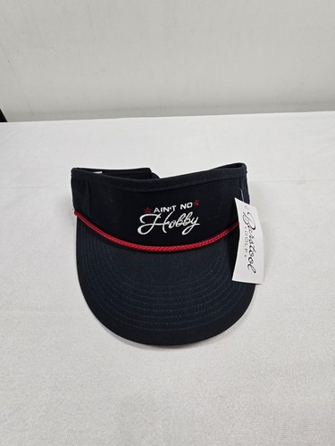 Barhocker Sport Golf Seil Visier "Ain't No Hobby" verstellbar marine rot neu
