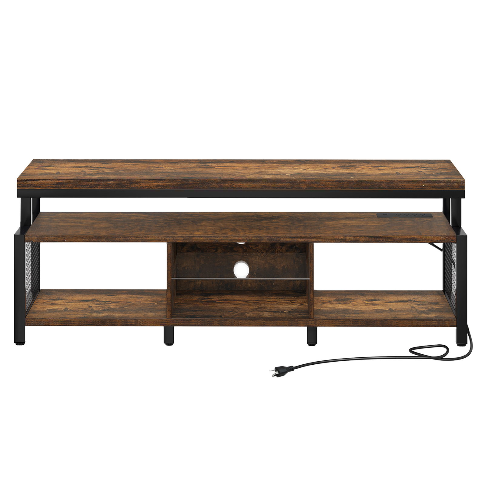 LED TV Stand for TVs Up to 70 inch With Power Outlets Media Console Living Room