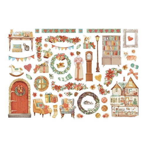 New Stamperia Adhesive Ephemera - Christmas All Around Xmas - Picture 2 of 2