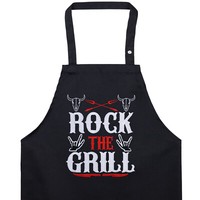 Rock The Grill GrillschüRze FüR MäNner SchüRze Barbecue KochschüRze Bbq ZubehöR
