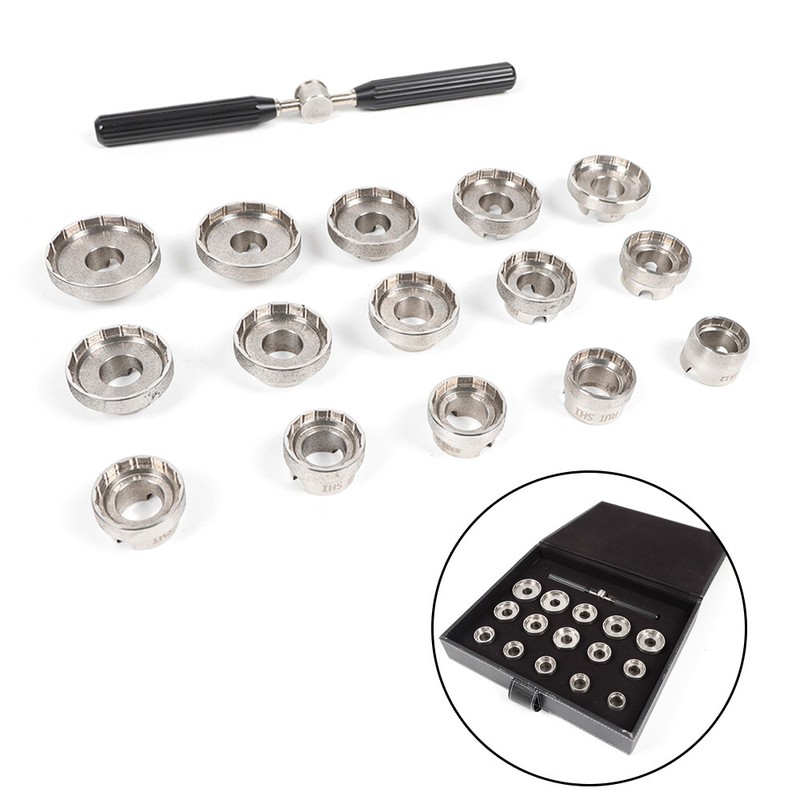 15 Dies Watch Back Case Opener Fit Breitling Removal Tool Opener Kit