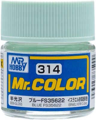 Mr. Hobby C314 Mr. Color Semi Gloss Blue FS35622 Lacquer Paint 10ml - US