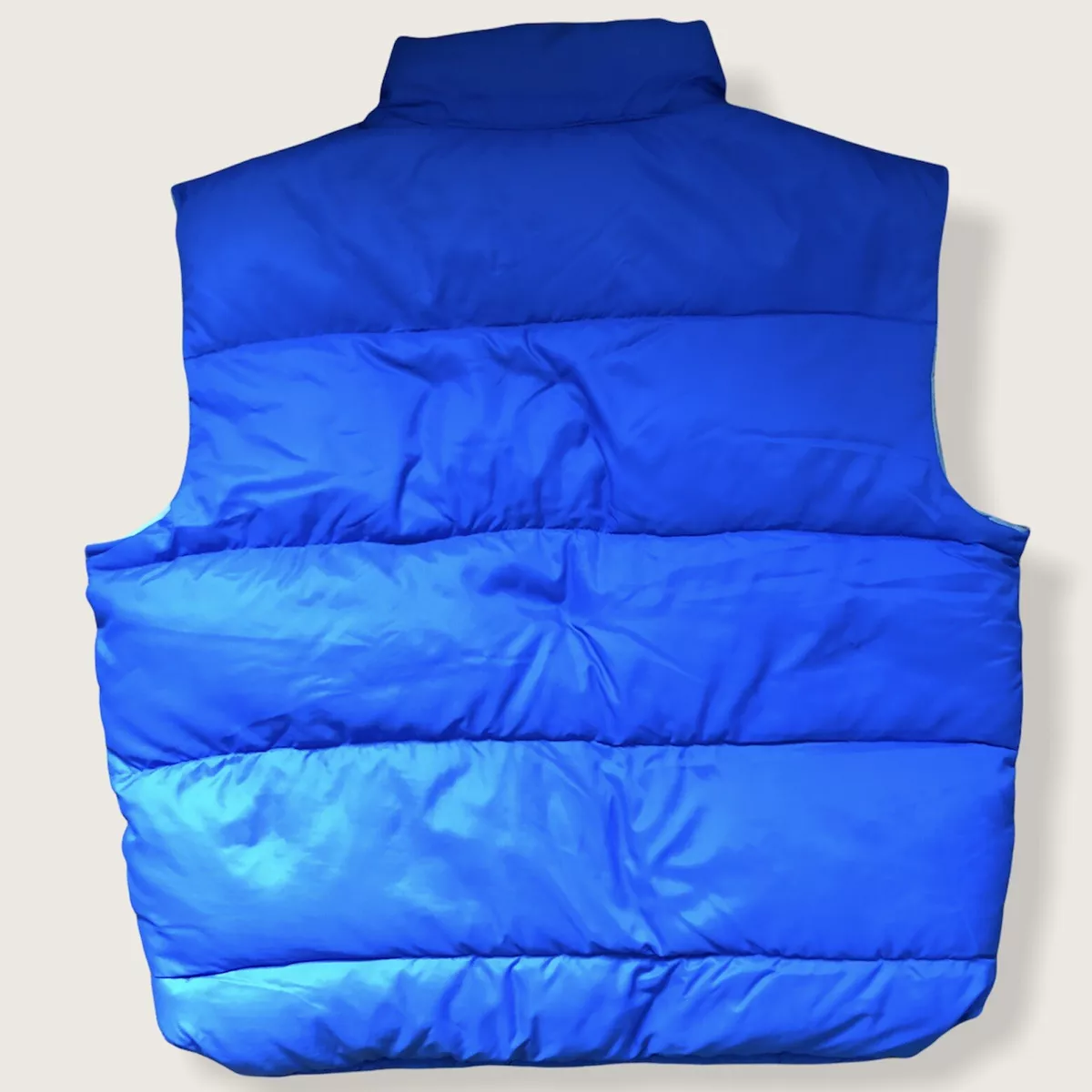 Mens royal blue puffer vest sale