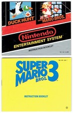 2 NES Instruction Manuals Only SUPER MARIO BROS DUCK HUNT  SUPER MARIO BROS 3