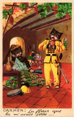 PC KATZEN CARMEN: LA FLEUR QUE TU M'AVAIS JETÉE... (a2157)