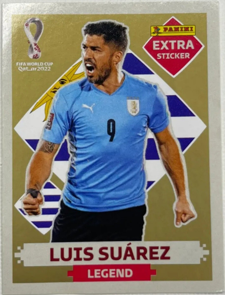 スポーツ選手 Sigh paninicard luis Suarez (super rare) Luis Suarez GOLD Extra Sticker Qatar 2022 Panini | eBay