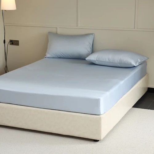 100% Silk Fitted Sheet with Elastic Bands Solid Color Mattress Bed Cover Smooth - Picture 11 of 34