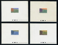 SOUTH VIETNAM Deluxe Sheet / Proof 1959 Constitution 4th Anniv. 120-123 (SDL35)